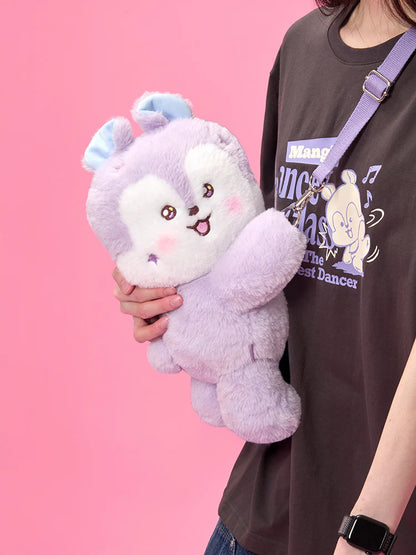 BT21 Official The Journey Hug Me Plush Crossbody Bag