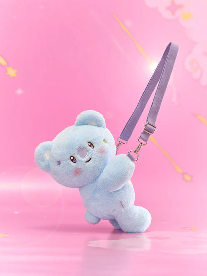 BT21 Official The Journey Hug Me Plush Crossbody Bag