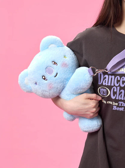 BT21 Official The Journey Hug Me Plush Crossbody Bag