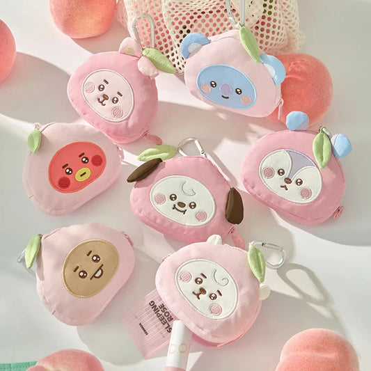 BT21 Baby Official PEACH HOLIC Pouch Keyring