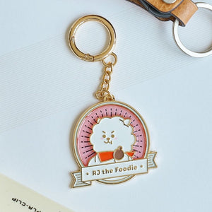 BT21 Official RJ Welcome Party Metal Keyring