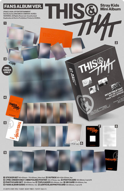 STRAY KIDS - THIS & THAT / FANS Ver.