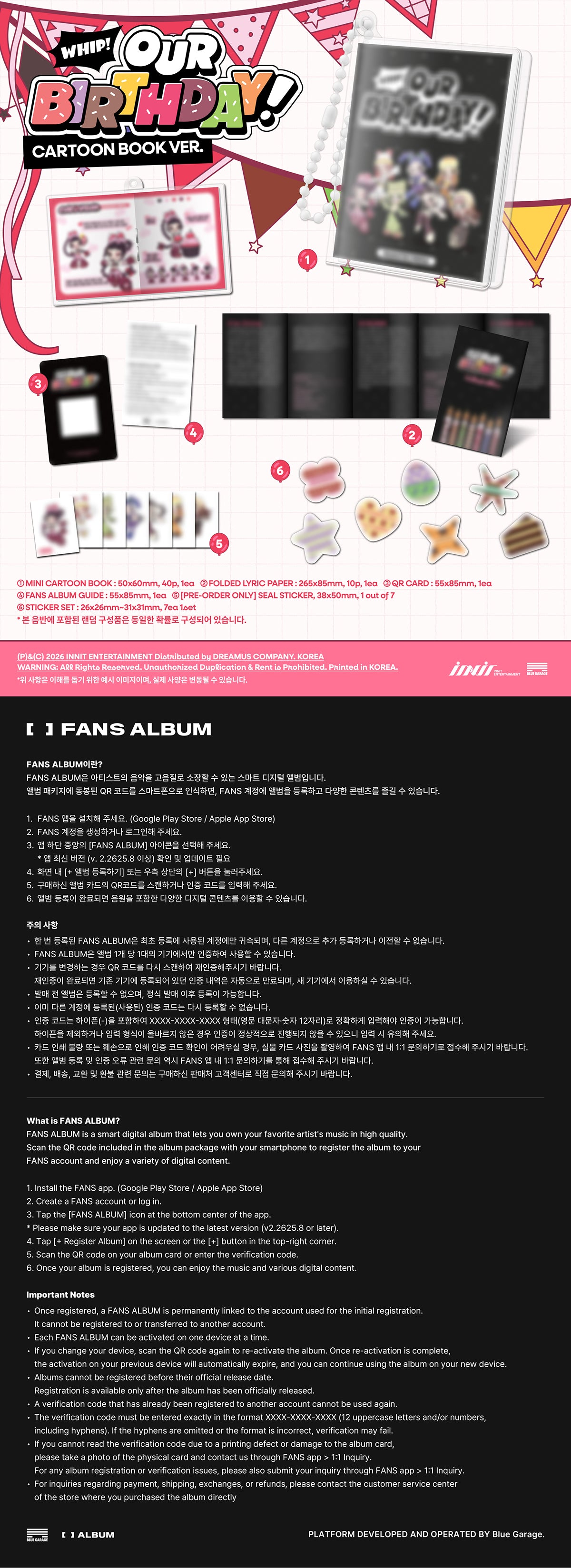 OURBIRTHDAY - Our Birthday 1st Single CARTOON BOOK Ver