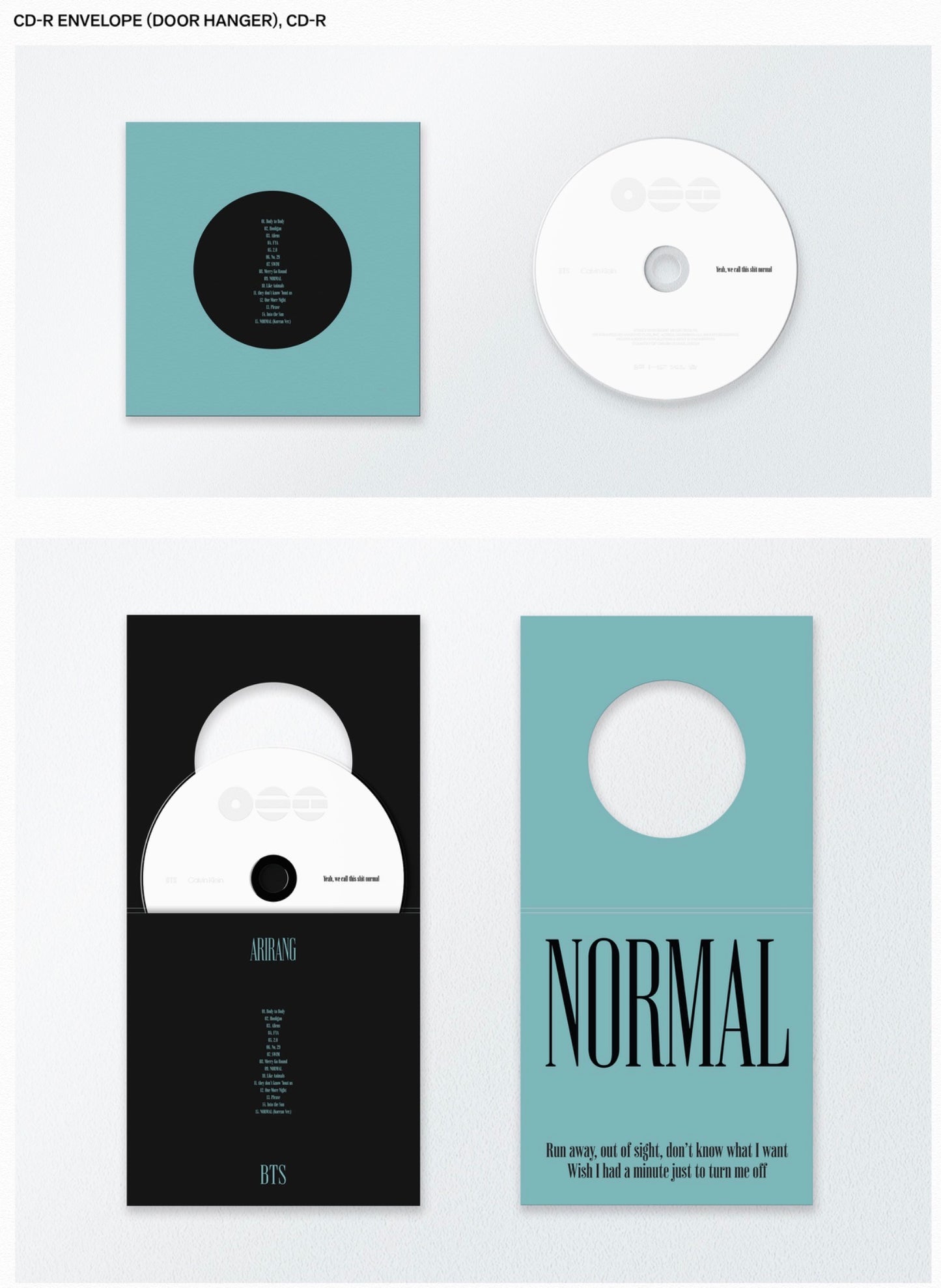 BTS ARIRANG NORMAL X CALVIN KLEN Sleepwear (Pre-Order October, 2026)
