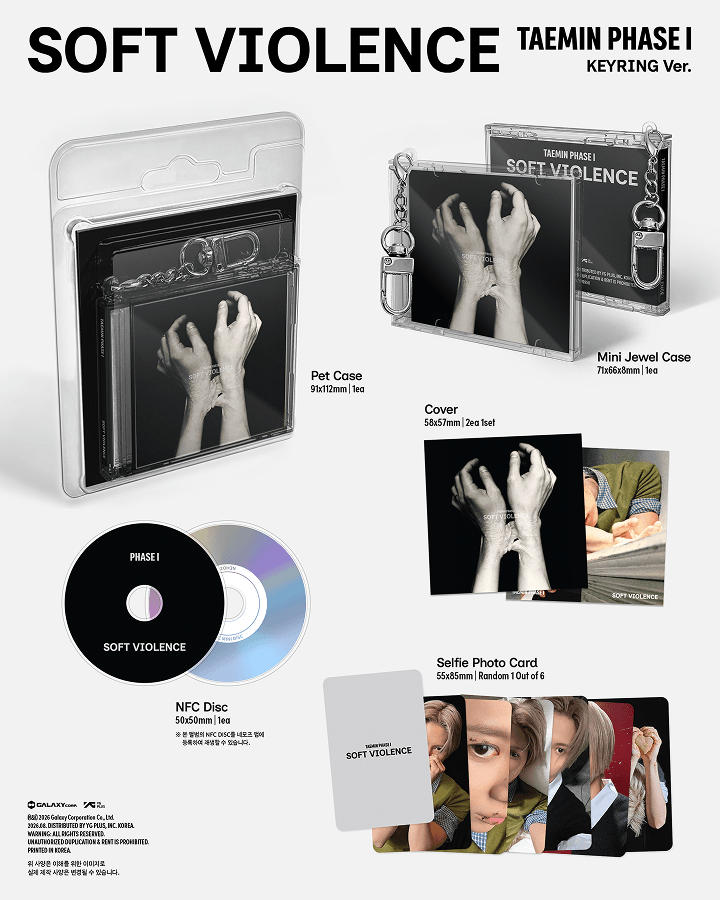 TAEMIN - PHASE I : SOFT VIOLENCE KEYRING Ver