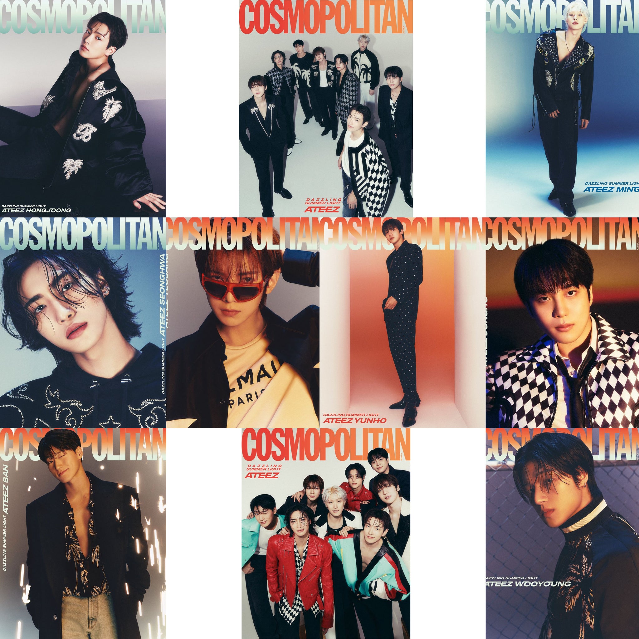 Cosmopolitan Korea ATEEZ July Issue 2024 – K-STAR