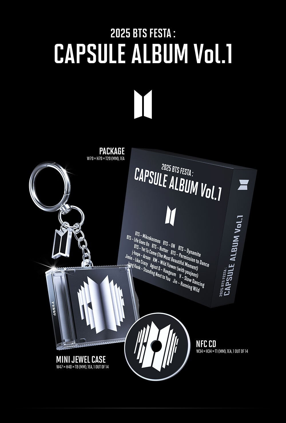 BTS 2025 FESTA : CAPSULE ALBUM VOL.1 (Random)