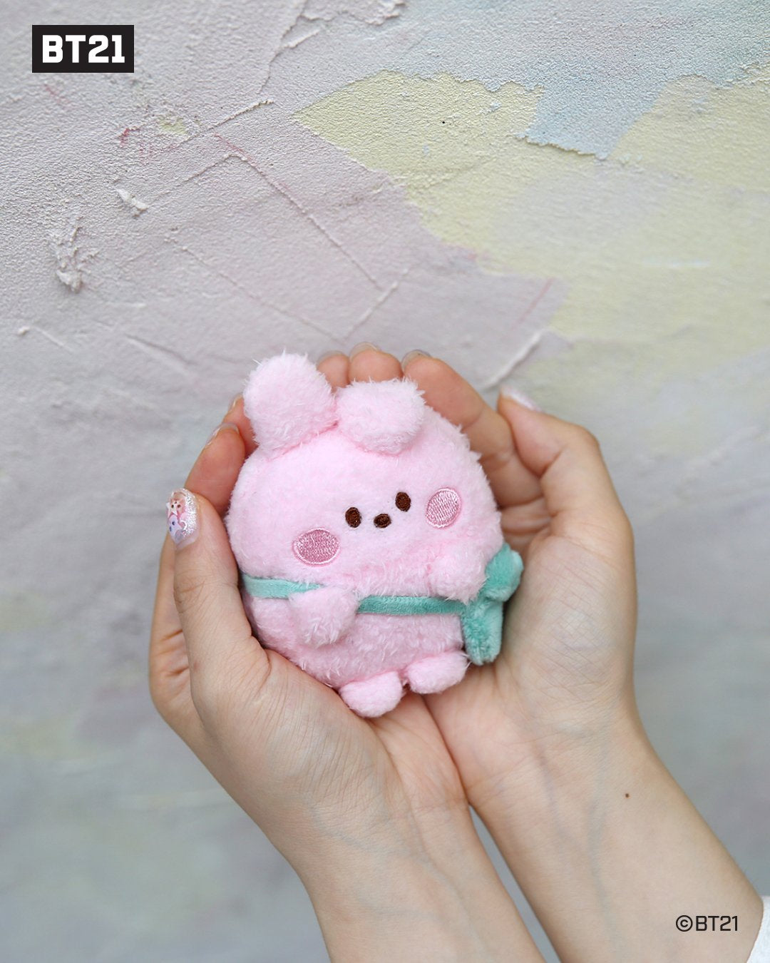 BT21 Minini Official PON-PON ENJOY Plush Keyring