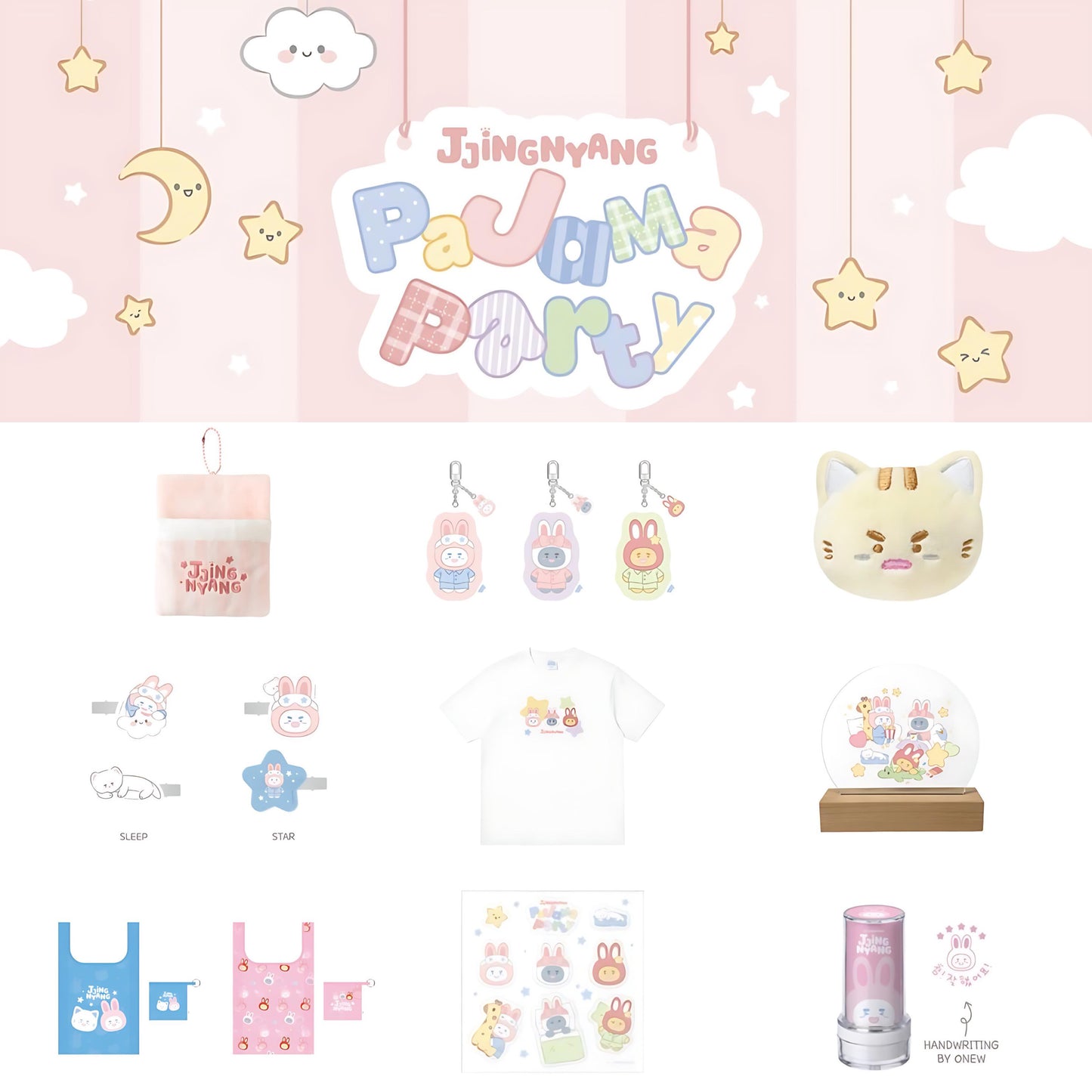 ONEW JJING-NYANG PAJAMA PARTY Pop Up Official MD