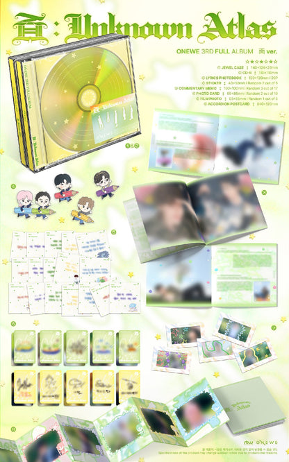 ONEWE - 面 : UNKNOWN ATLAS EP 3rd Full Album 面 Ver