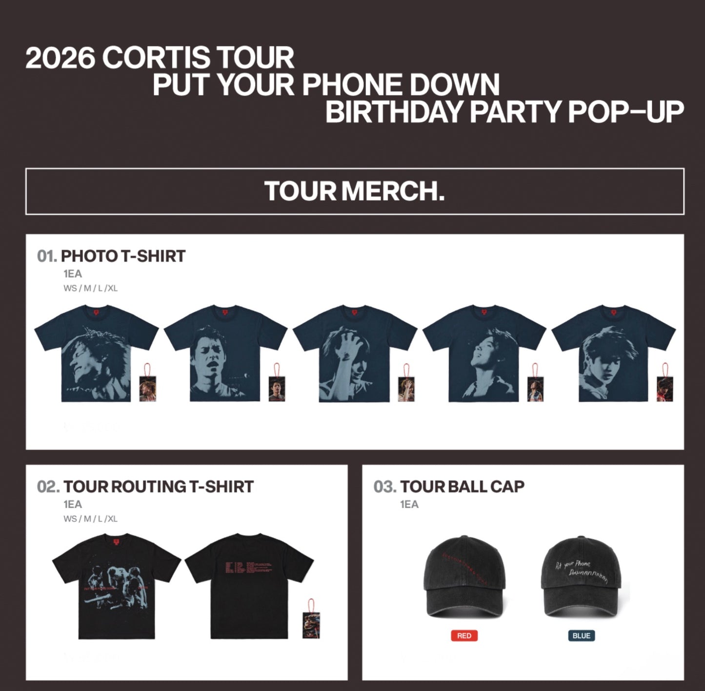 CORTIS 2026 TOUR PUT YOUR PHONE DOWN BIRTHDAY PARTY Pop Up Official MD
