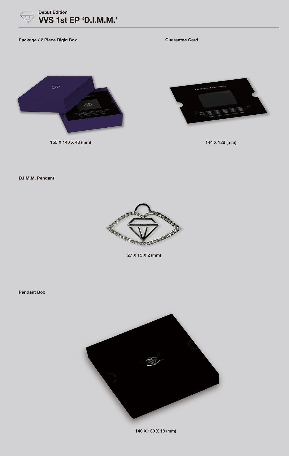 VVS - D.I.M.M 1st EP Album DEBUT EDITION