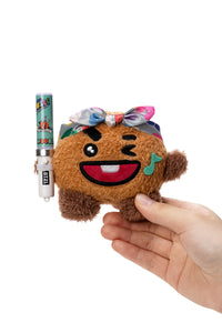 BT21 JAPAN Official Music Festival Plush Doll with Mini Light Stick Keyring