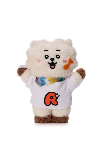 BT21 JAPAN Official Music Festival Plush Doll with Mini Light Stick Keyring