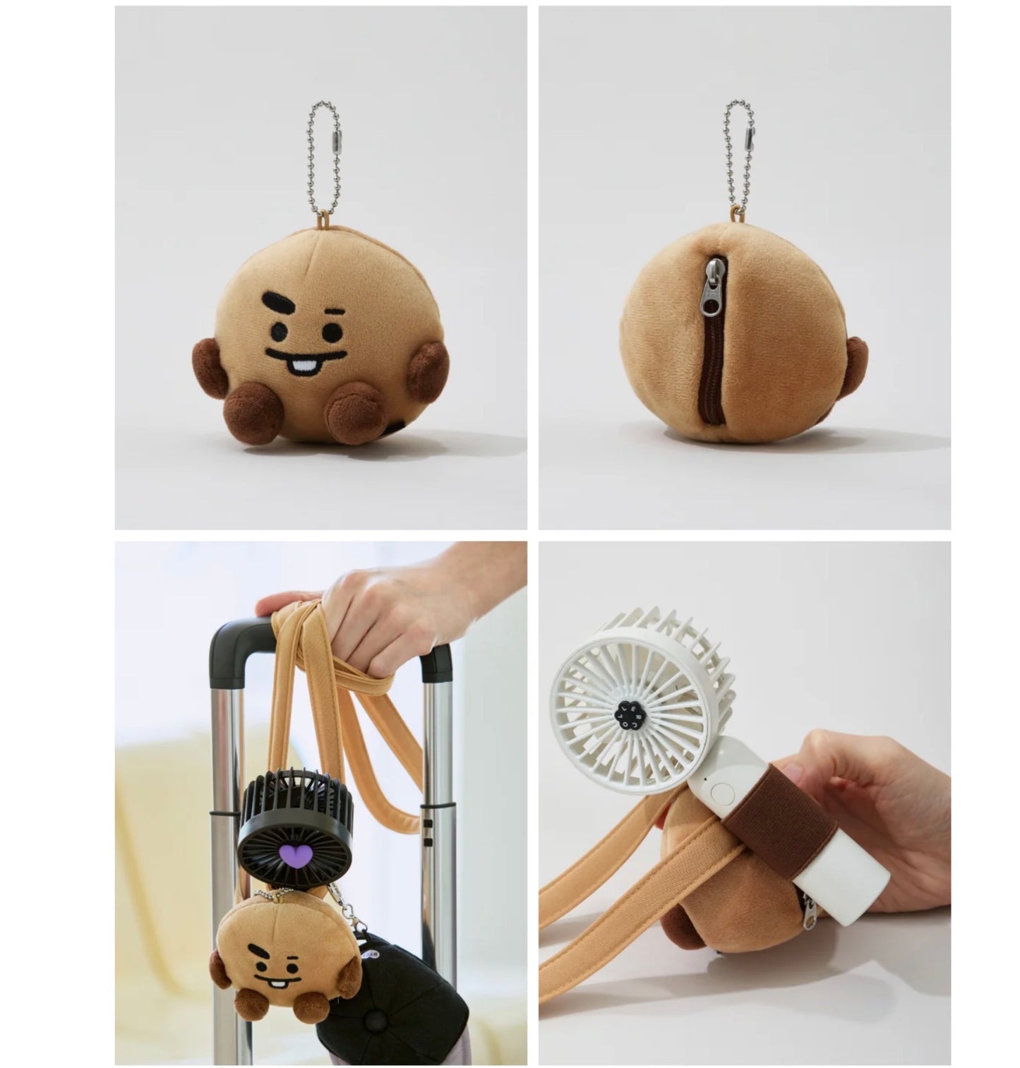 BT21 Official 2Way Plush Holder Keyring Travel
