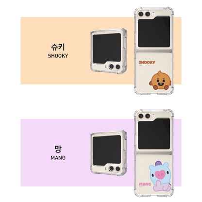 BT21 Baby Clear Air Cushion Reinforced Case Galaxy Z Flip5