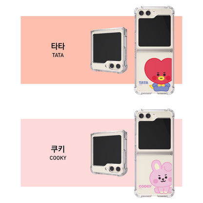 BT21 Baby Clear Air Cushion Reinforced Case Galaxy Z Flip5