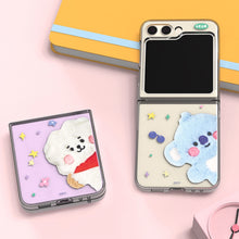 BT21 Baby Fluffy Clear Slim Case Galaxy Z Flip5