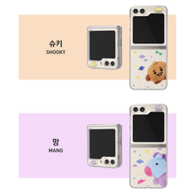 BT21 Baby Fluffy Clear Slim Case Galaxy Z Flip5