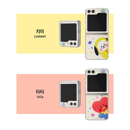 BT21 Baby Fluffy Clear Slim Case Galaxy Z Flip5