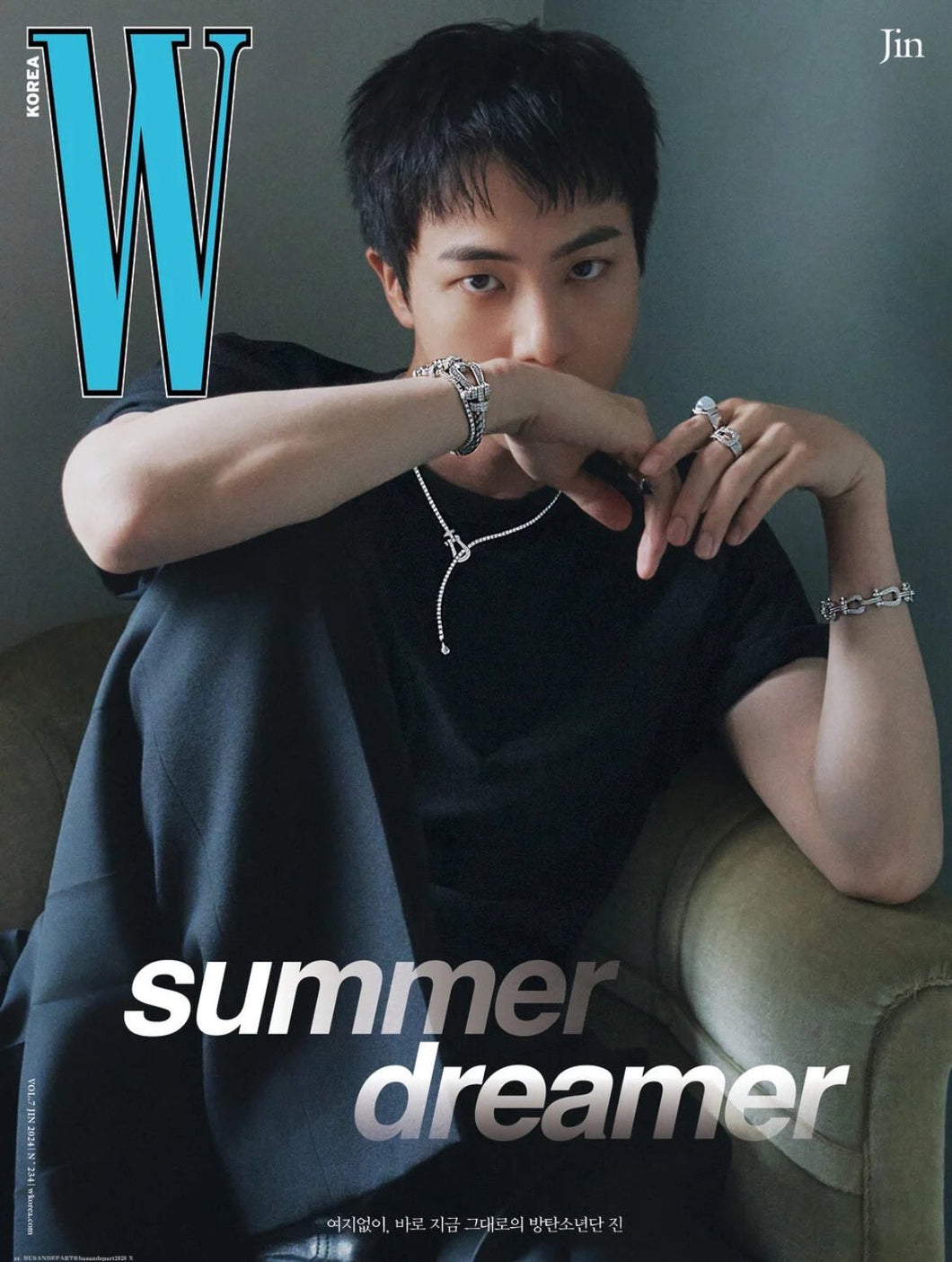 W Korea Magazine Vol.7 BTS JIN July Issue 2024