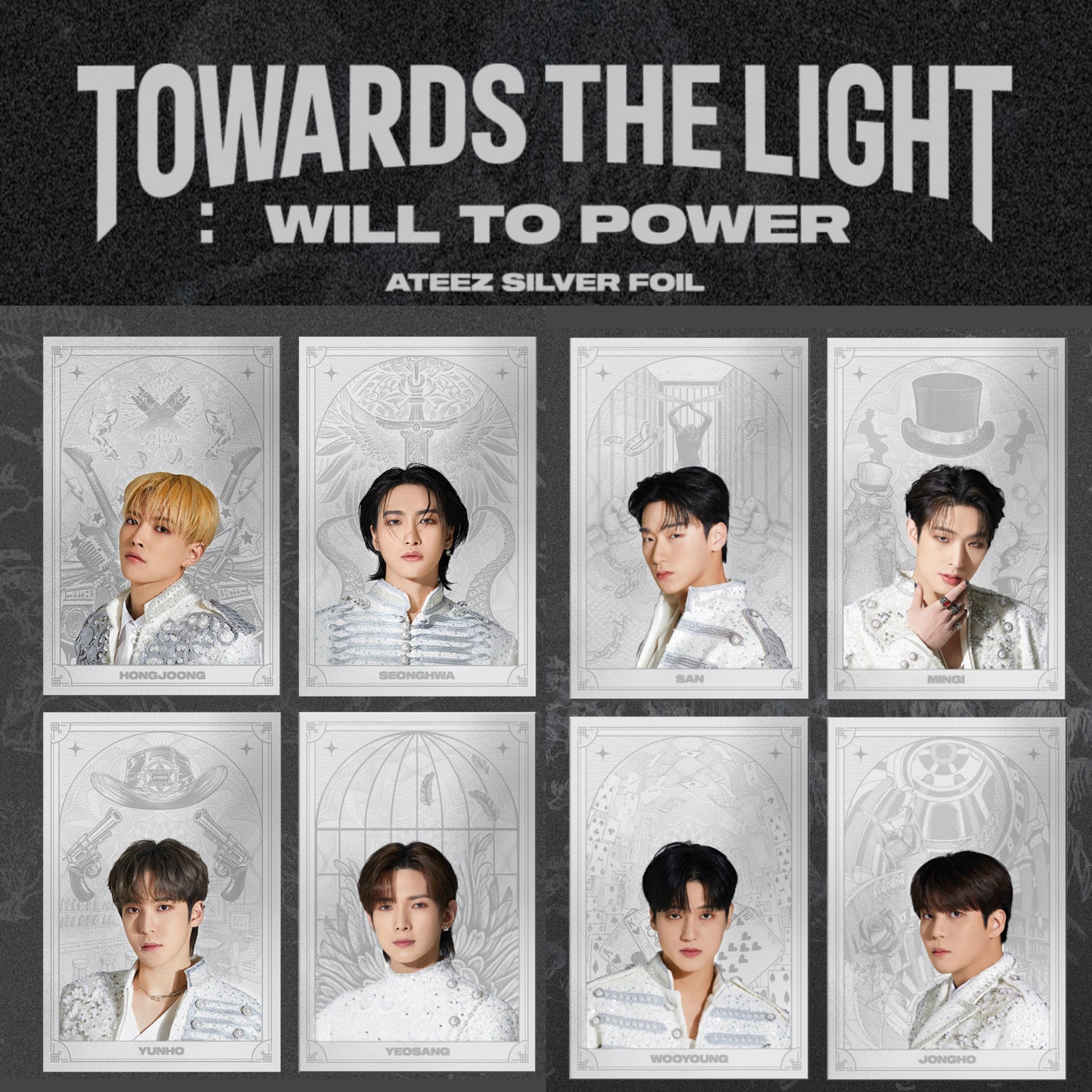 ATEEZ Towards The Light : Will To Power Silver Foil MD Single Pack