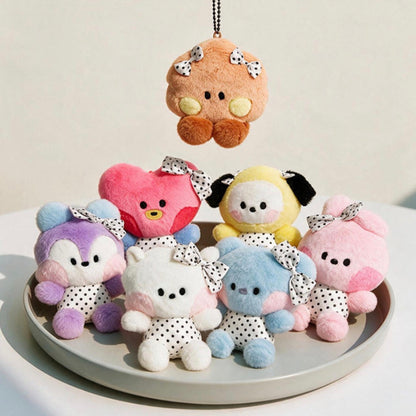 BT21 Official DOT RIBBON Doll Keyring