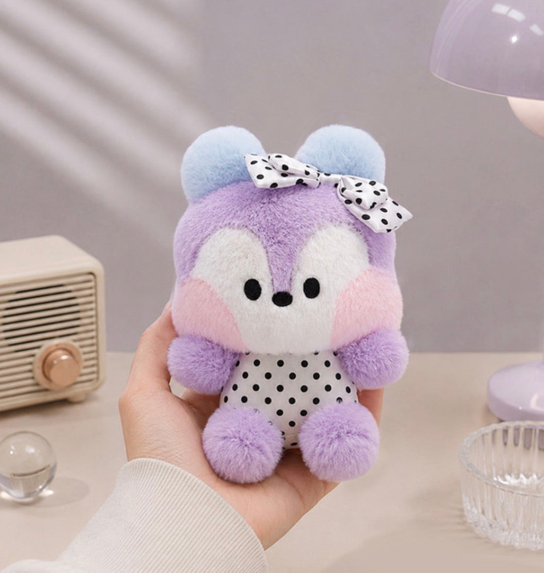 BT21 Official DOT RIBBON Doll Keyring