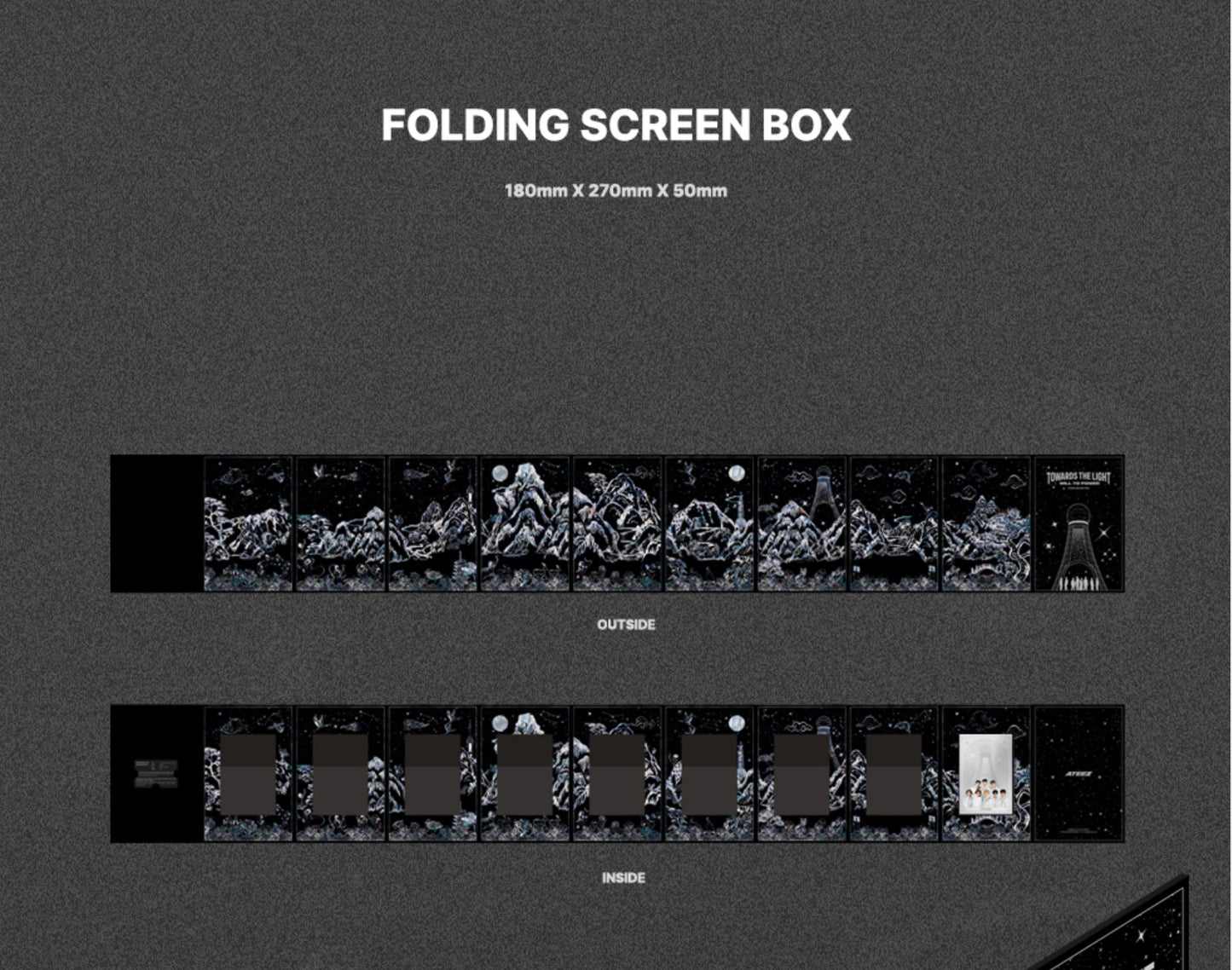 ATEEZ Towards The Light : Will To Power Silver Foil MD Collection Pack