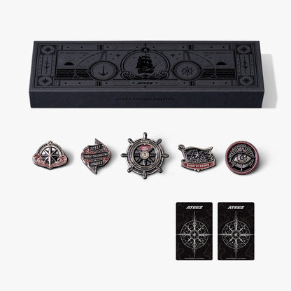 ATEEZ Official Metal Pin Set VOYAGE Edition