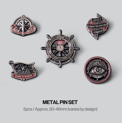ATEEZ Official Metal Pin Set VOYAGE Edition