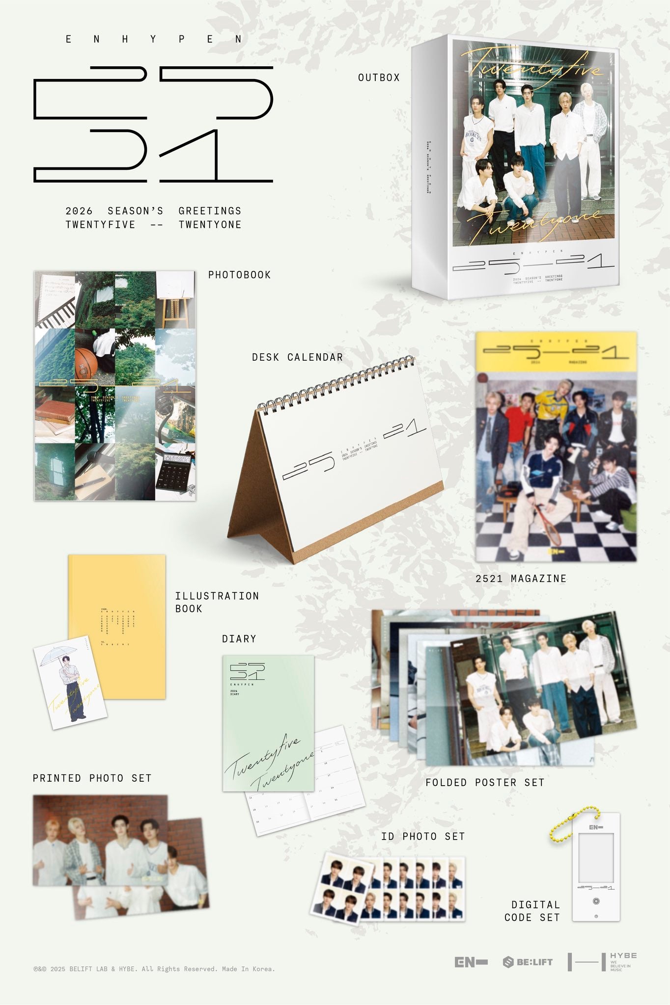 ENHYPEN 25-21 Official 2026 Season’s Greetings