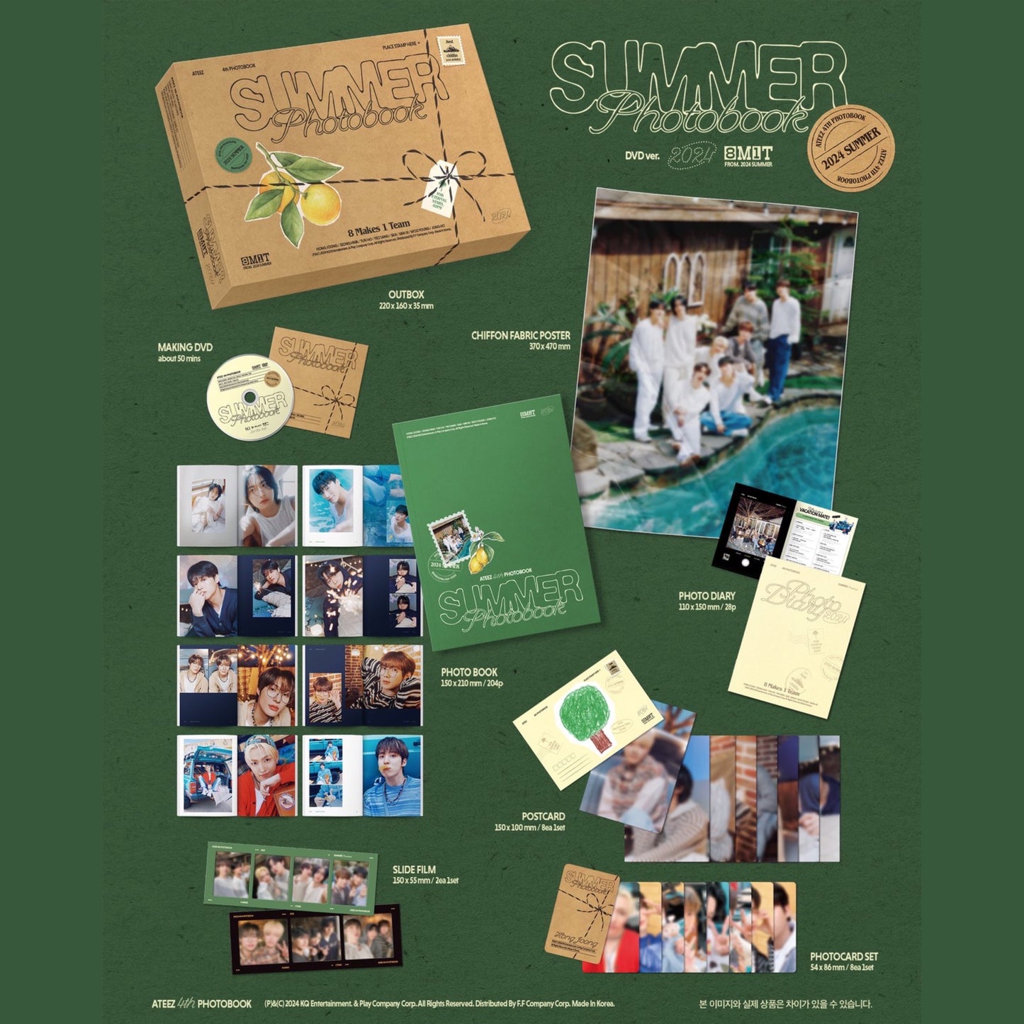 ATEEZ 2024 Summer Photobook DVD / Play Code