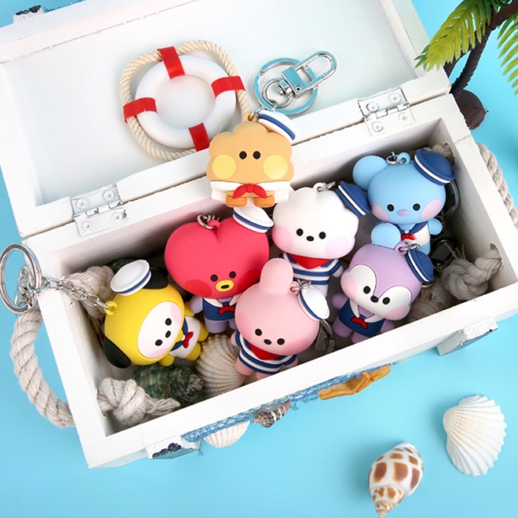 BT21 Minini Official Keyring Marine Series