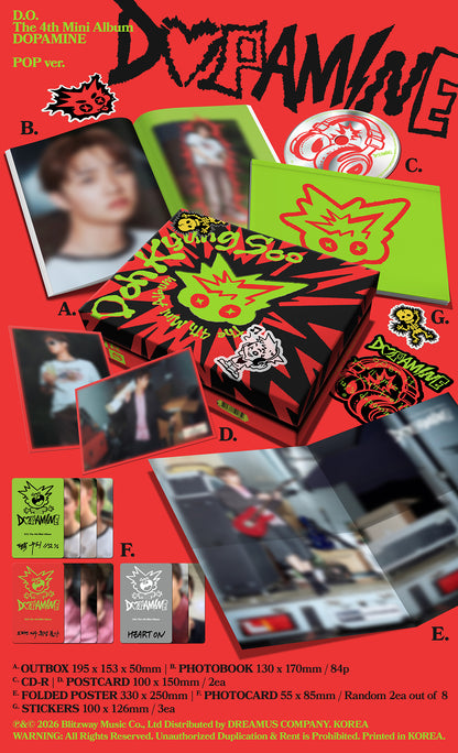 D.O. DOH KYUNG SOO - DOPAMINE 4th Mini Album POP Ver