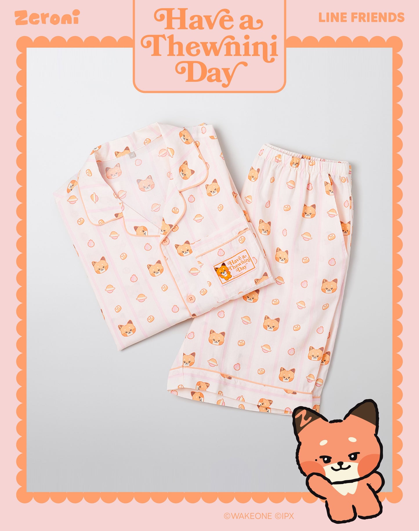 ZEROBASEONE ZB1 x SPAO Have Zeroni Day Official Pajama Set