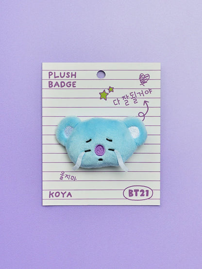 BT21 Official Today's Mood Doll Badge