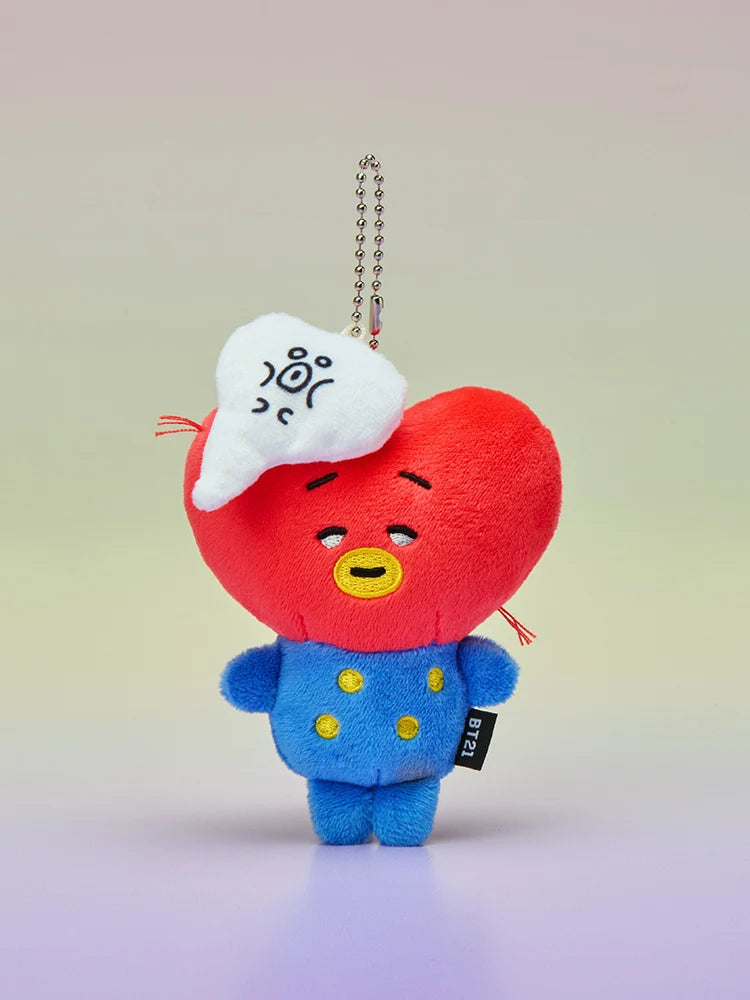 BT21 Official Today's Mood Drained Plush Keyring