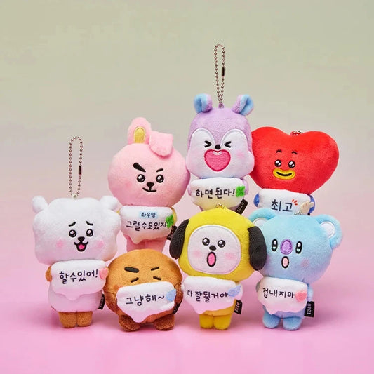 BT21 Official Today's Mood Cheer Up Plush Keyring