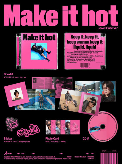 MINHO - MAKE IT HOT 2nd Mini Album JEWEL CASE Ver