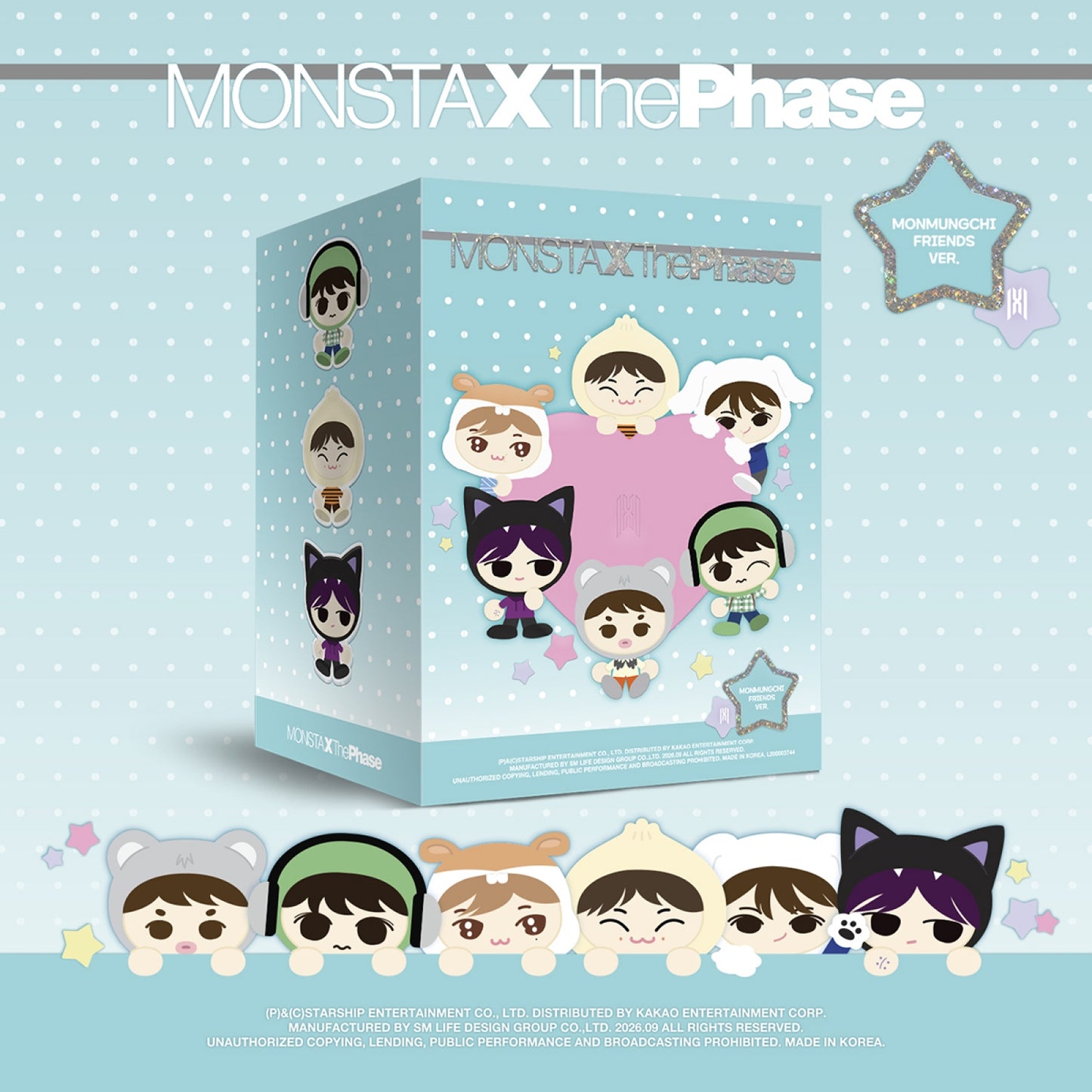 MONSTA X - THE PHASE EP Album MONMUNGCHI FRIENDS Ver