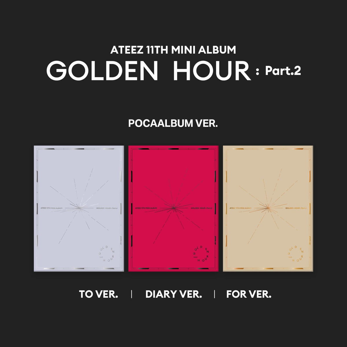 ATEEZ - 11th Mini Album GOLDEN HOUR Part. 2 (POCA Ver) – K-STAR