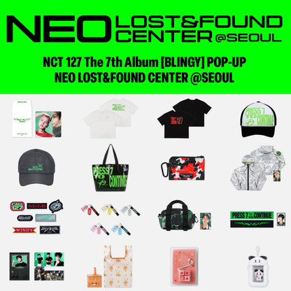 NCT 127 BLINGY Pop Up NEO LOST&FOUND CENTER Official MD (Pre Order NOVEMBER, 2026)