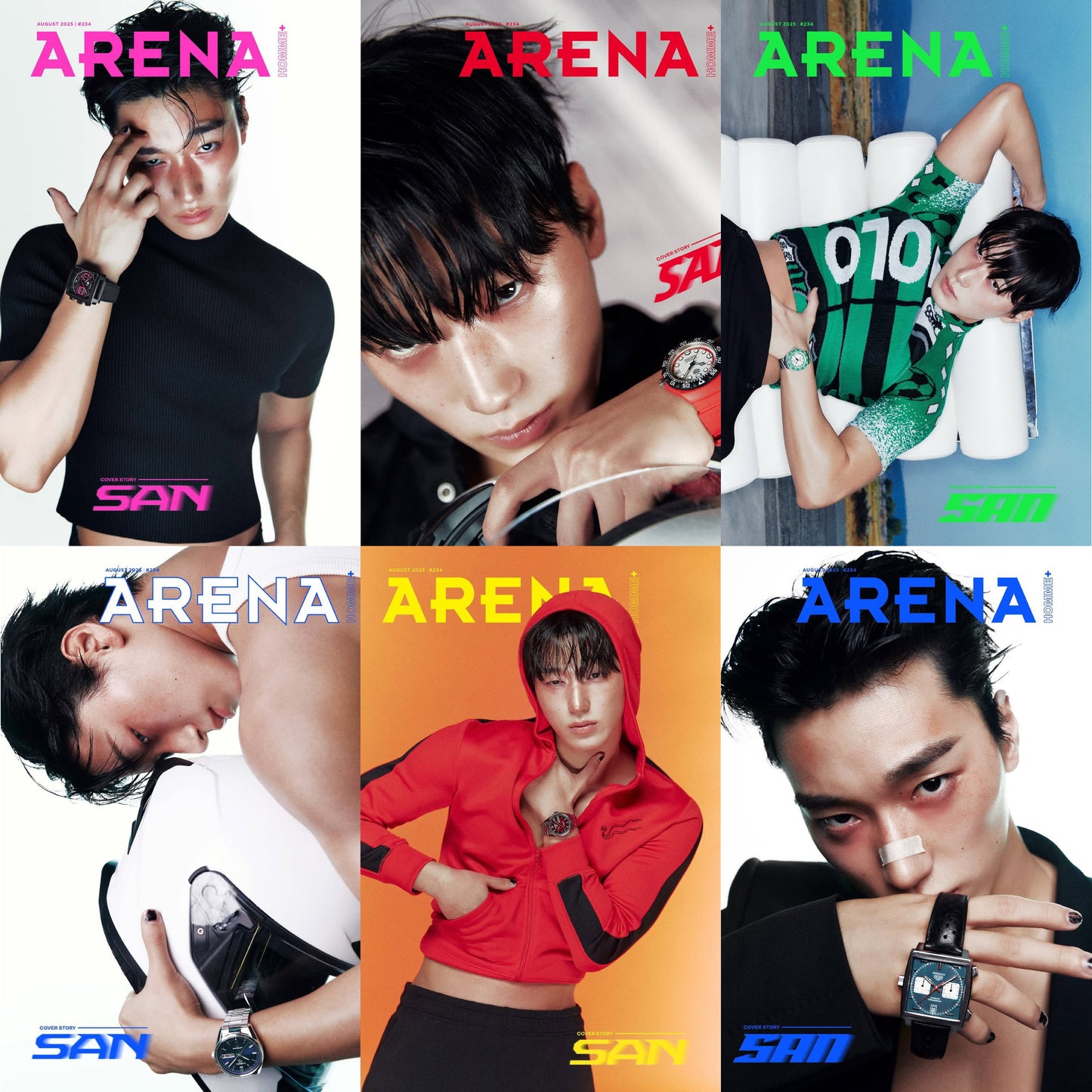 ARENA HOMME PLUS Korea - ATEEZ SAN August 2025