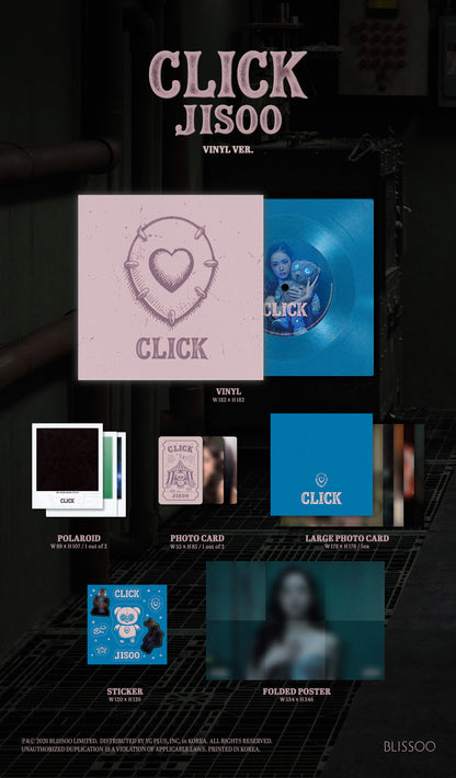 BLACKPINK JISOO - CLICK 2nd Single Album VINYL Ver