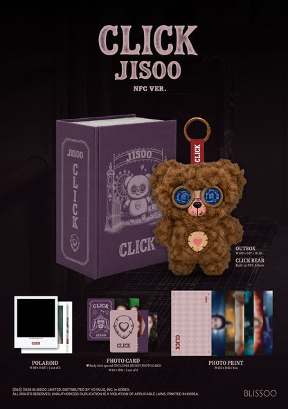 BLACKPINK JISOO - CLICK 2nd Single Album BABY BEAR NFC Ver