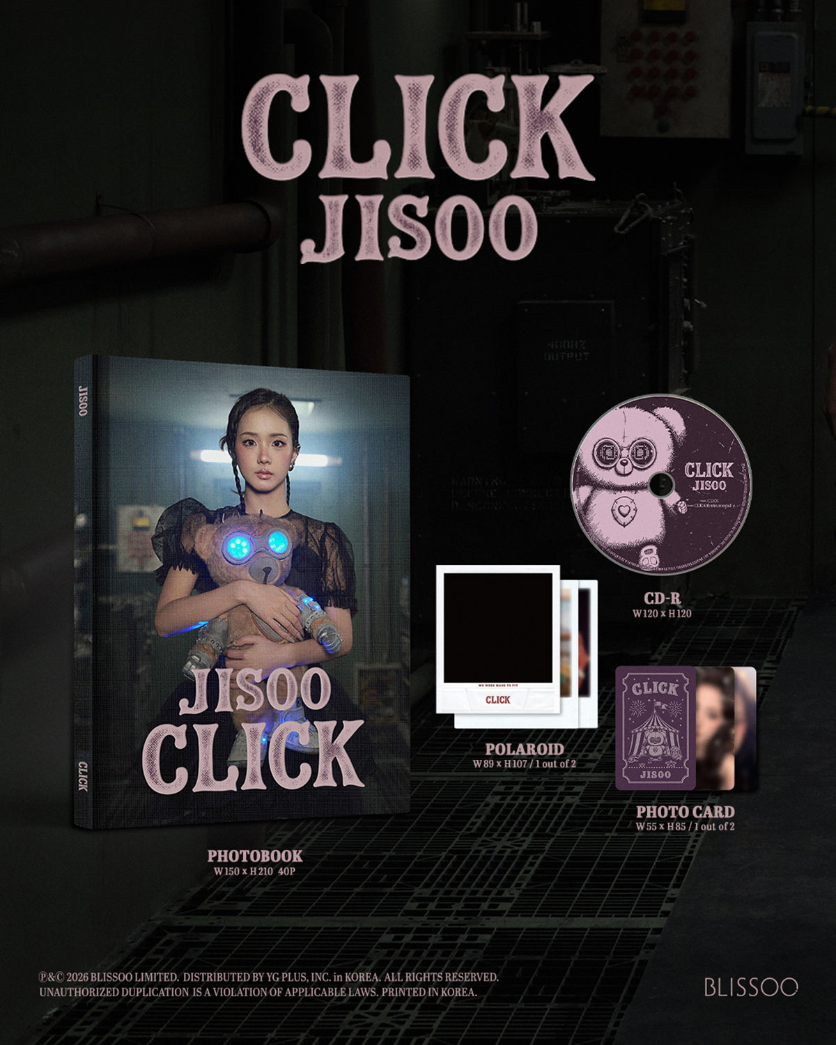 BLACKPINK JISOO - CLICK 2nd Single Album PHOTO BOOK Ver