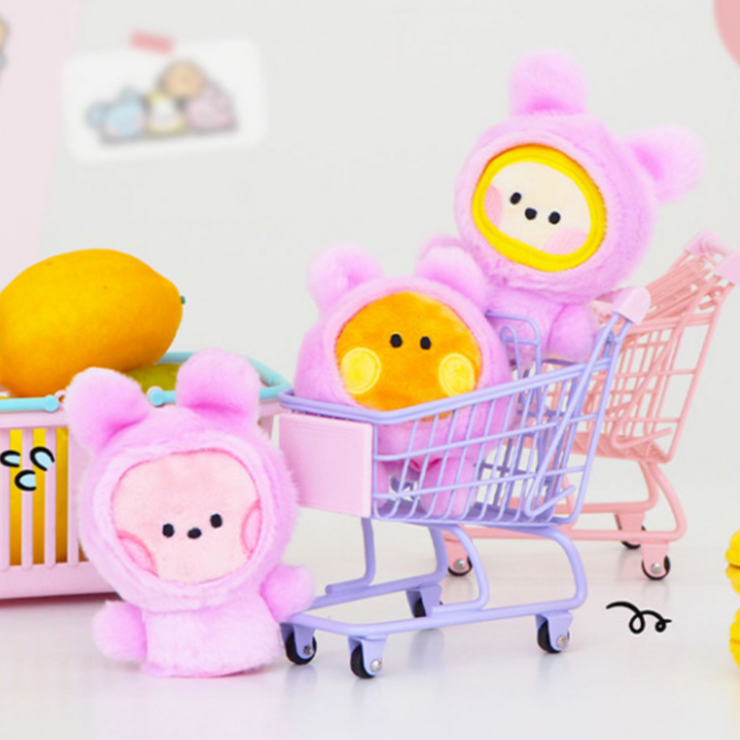 BT21 Minini Official Finger Puppet Keyring