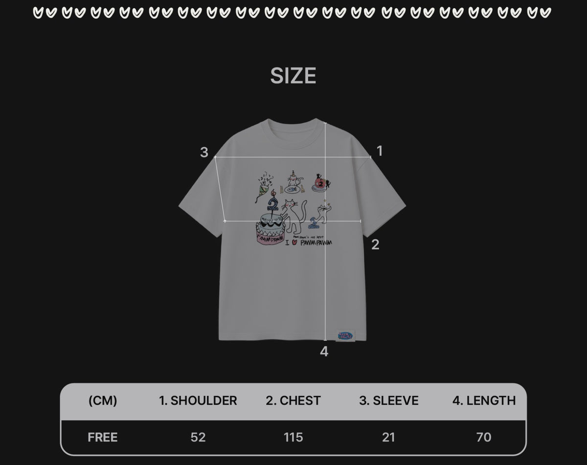 MEOVV T-SHIRT SET DEBUT 2nd Anniversary Official MD