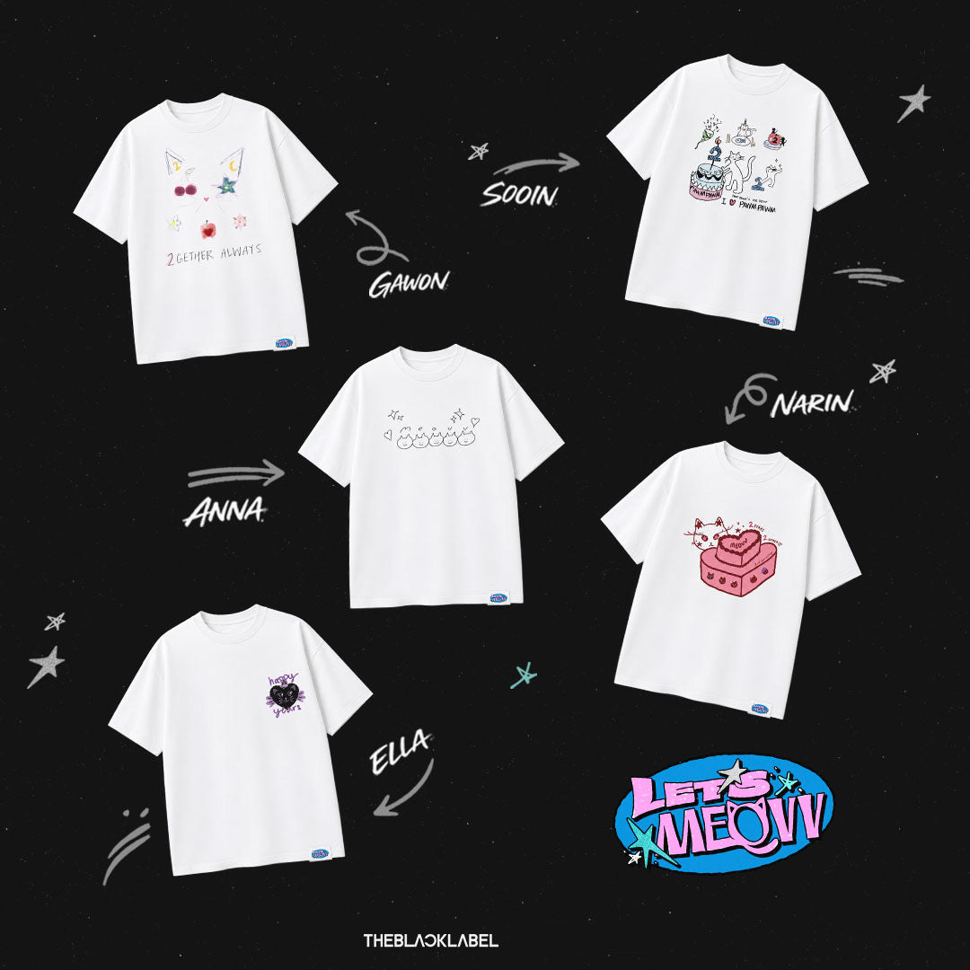 MEOVV T-SHIRT SET DEBUT 2nd Anniversary Official MD